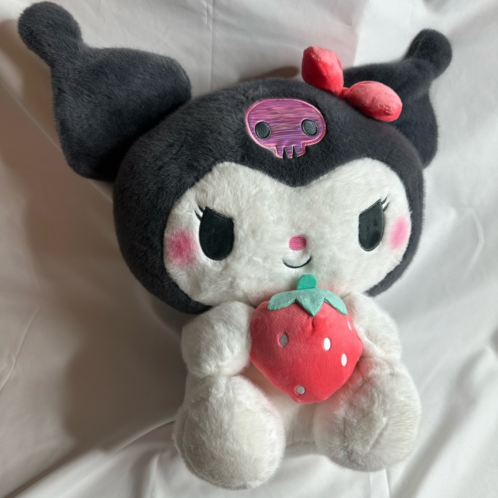 Sanrio Kuromi Holding Strawberry Plush - Picture 2 of 15